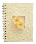White & Yellow Frangipani - Note Book